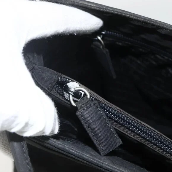 PRADA Tote Bag Nylon Black Auth 155212